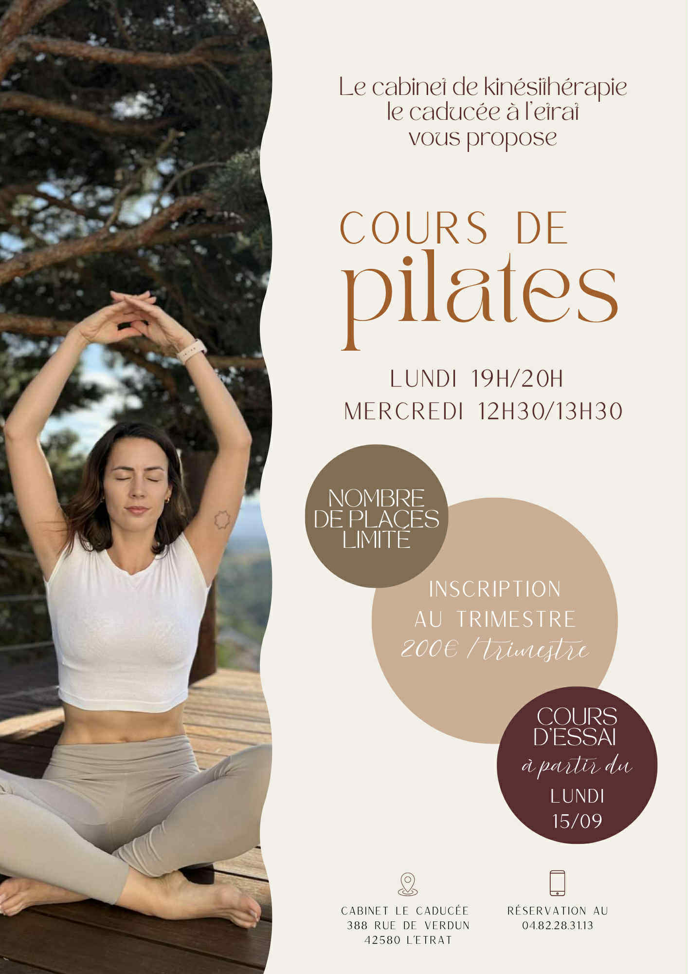 Cours de Pilates MSP Caducee